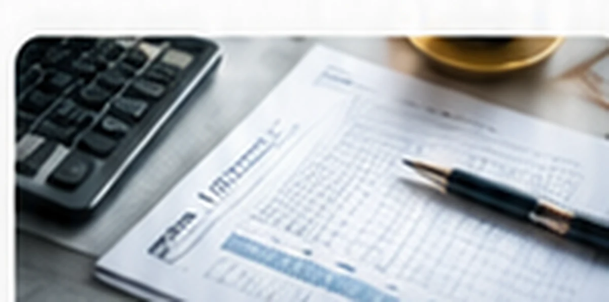 Financial paperwork and calculator illustrating VAT registration and business records